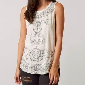Lucky Brand Embroidered Tank
